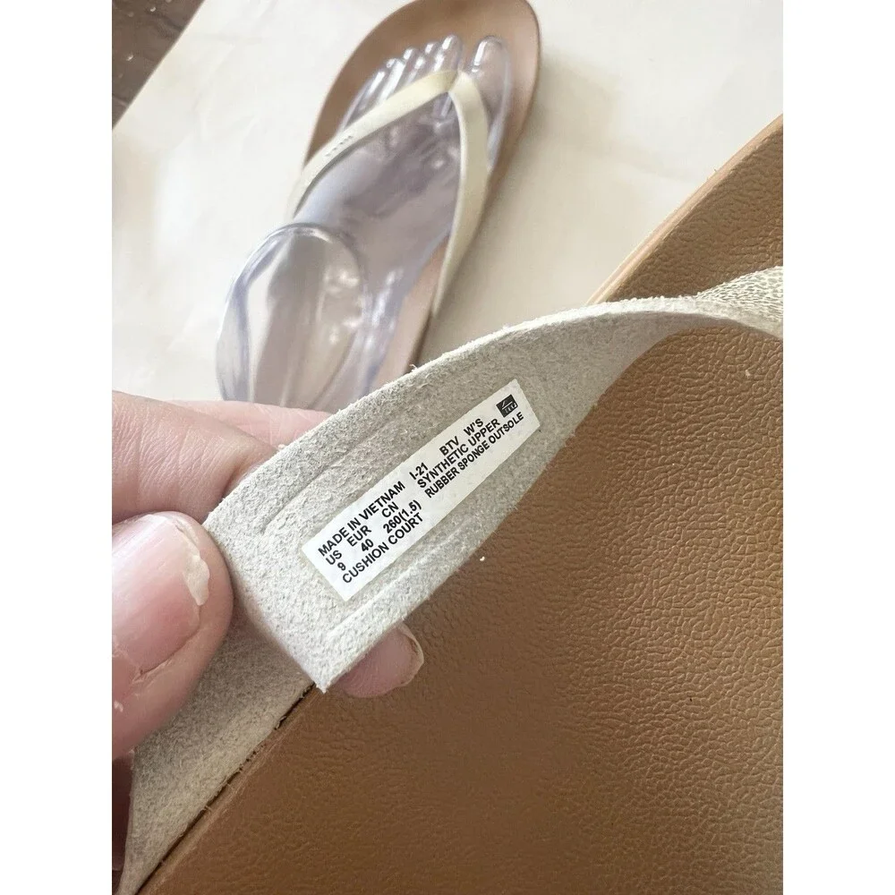 Reef Cushion Bounce Court Copper Women's Flip Flop Sandals Size 9 Comfort